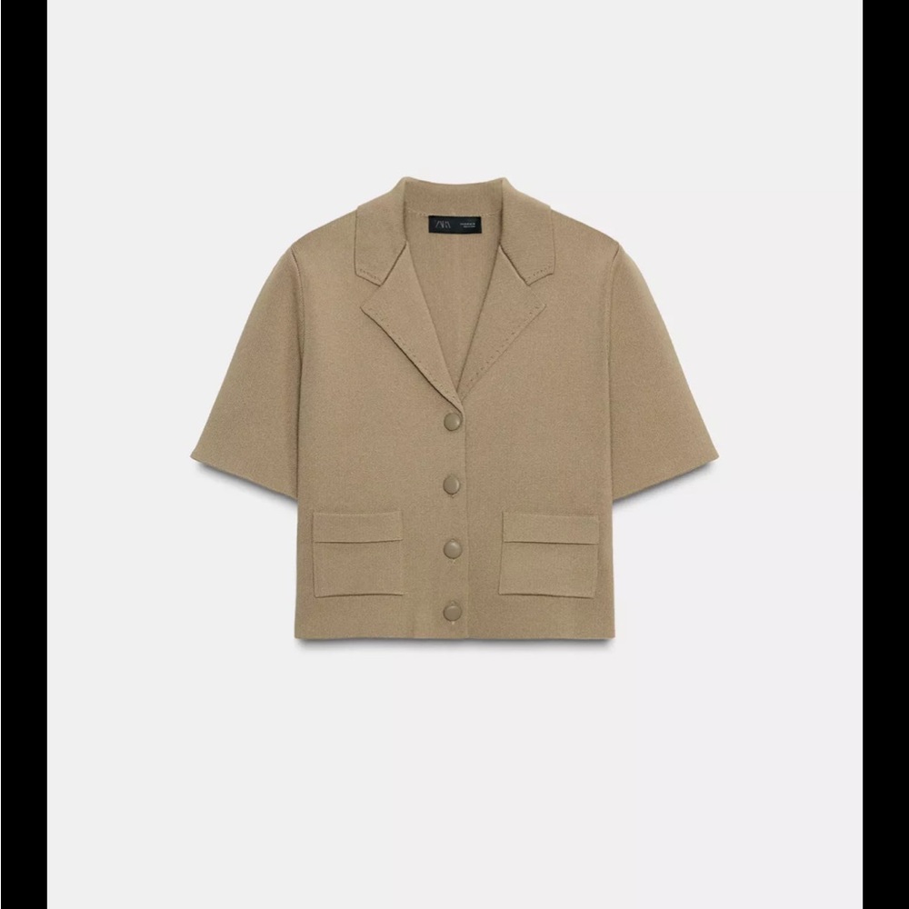Zara Short Sleeve Knit Cardigan